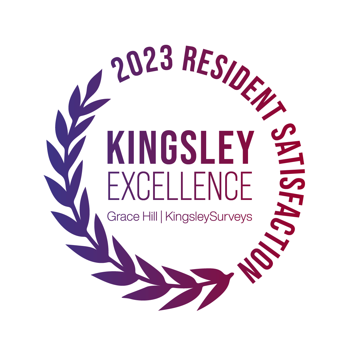 Kingsley Excellence 2023 Resident Satisfaction Award Kingsley Excellence 2023 Resident Satisfaction Award